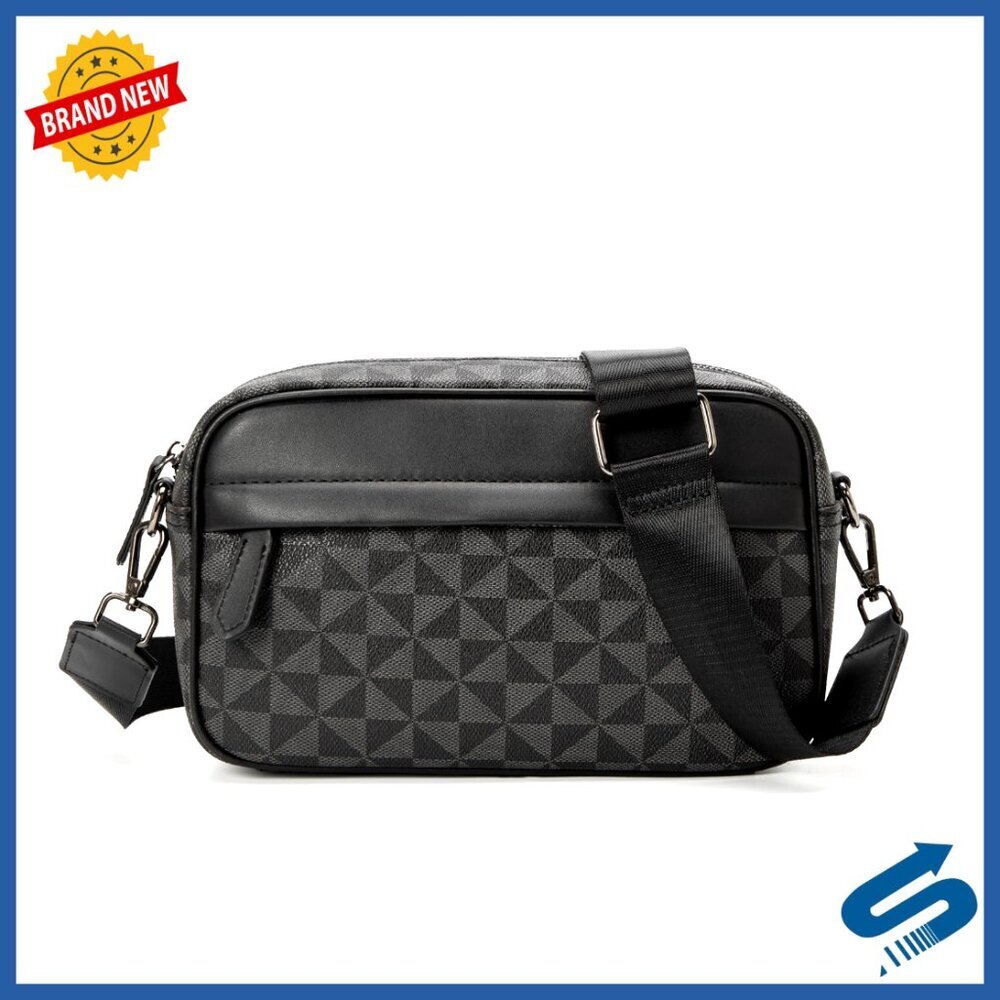 Men's Crossbody Bag PVC Polyester Commuter Travel Work Business Satchel